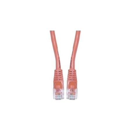 Cable Wholesale Cat5e Orange Copper Ethernet Crossover Cable, Snagless/Molded Boot, 25 foot 10X6-33325